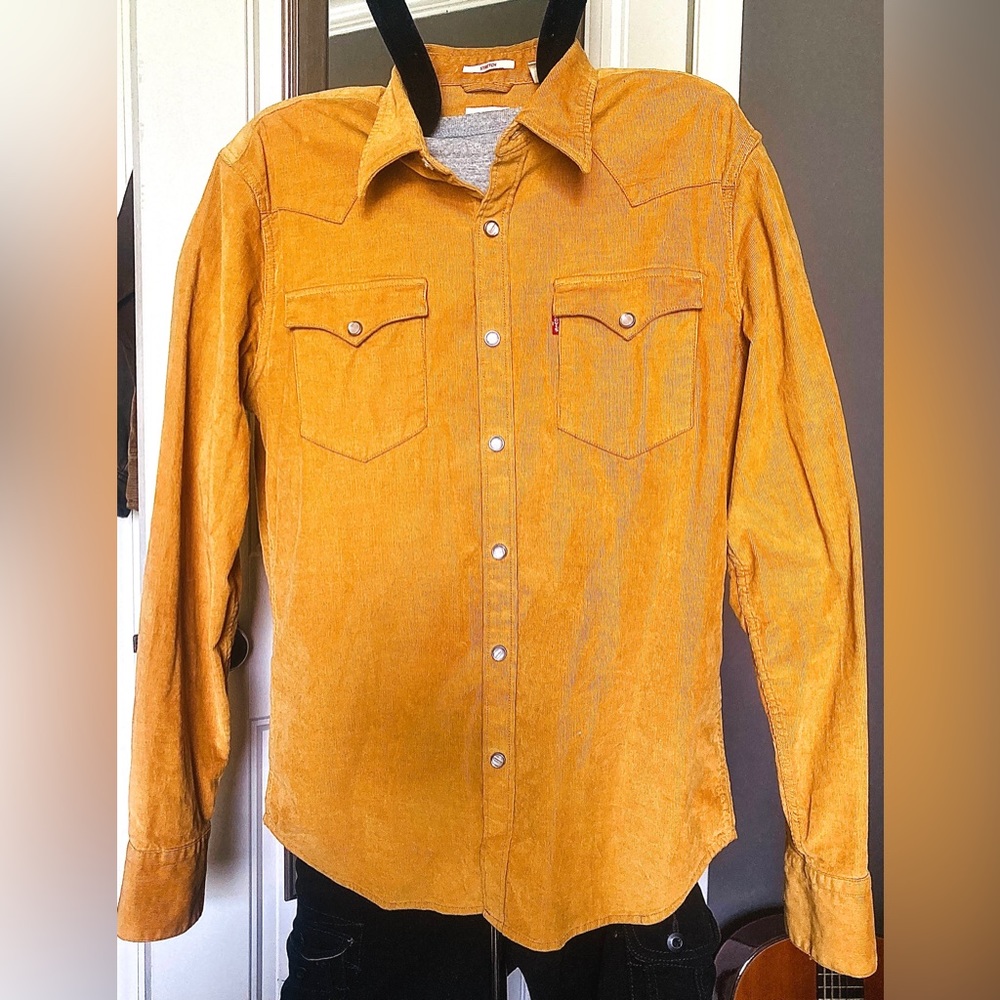 Levi’s Yellow western corduroy shirt